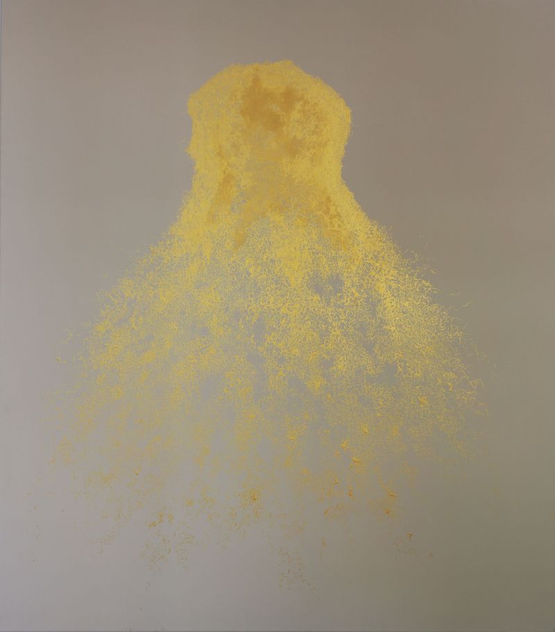 Robe Tusche Acryl 130x115cm 2025